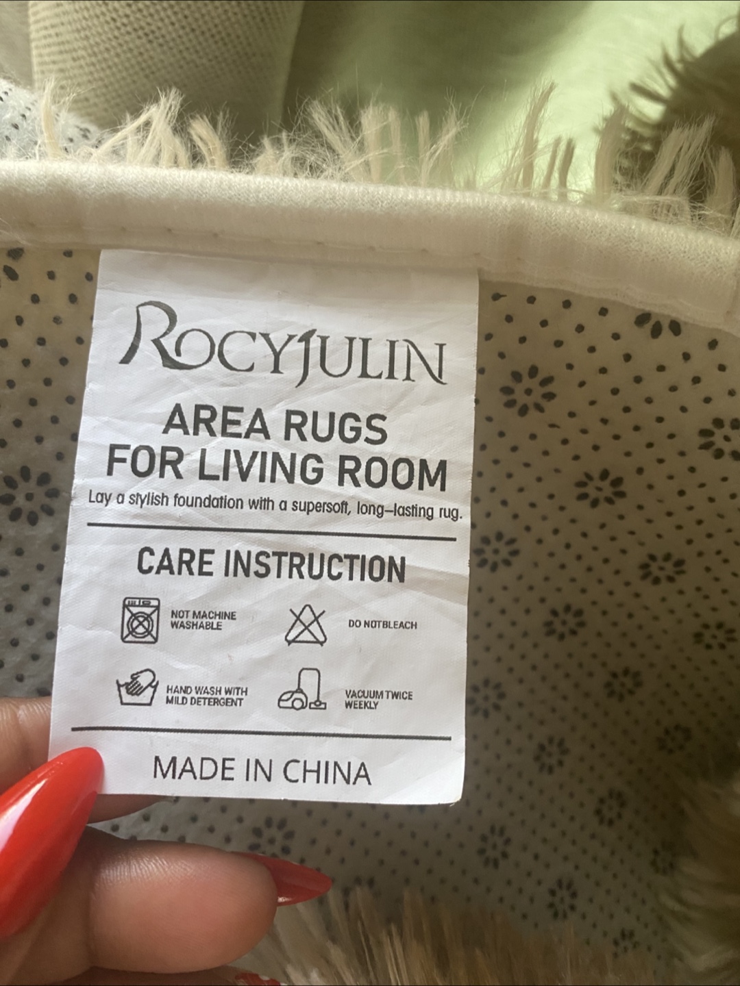 9’x12’ Rocyjulin Area Rug