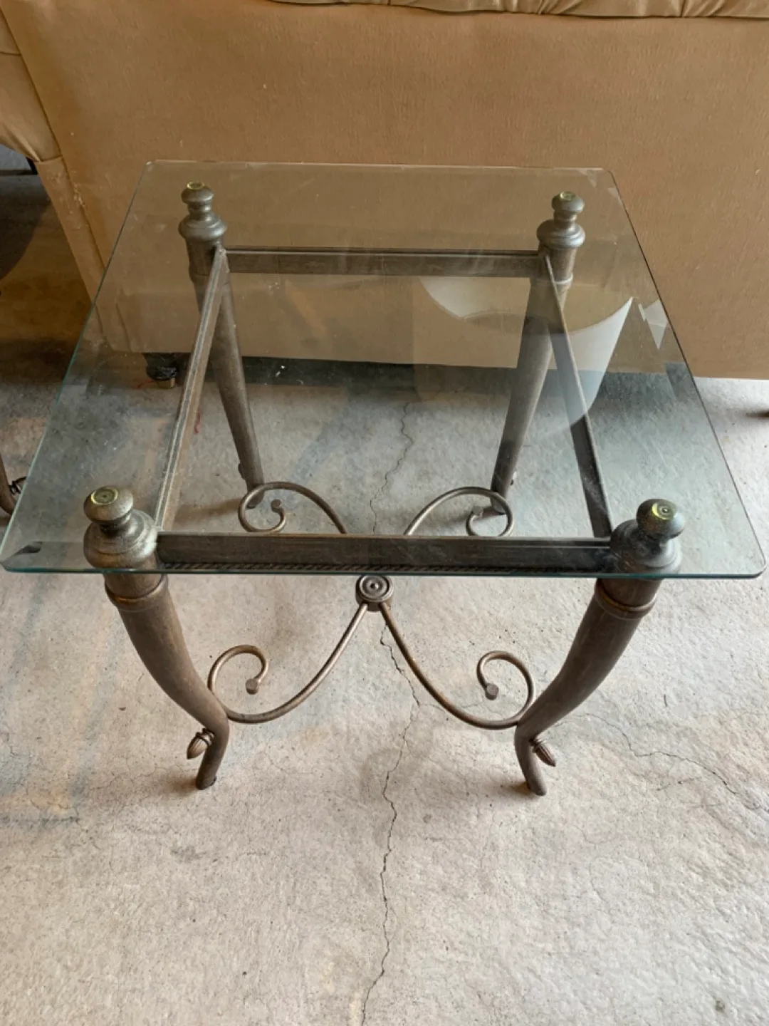 Glass Top Coffee Table and Side Table Set image indicator(2)
