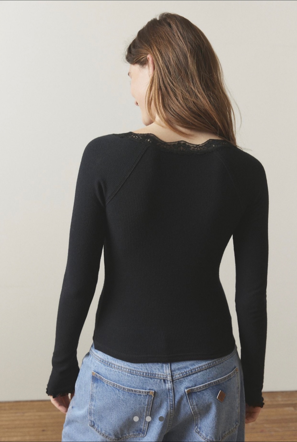 Urban Outfitters Out From Under Diana Henley Top - Size Medium - photo 3