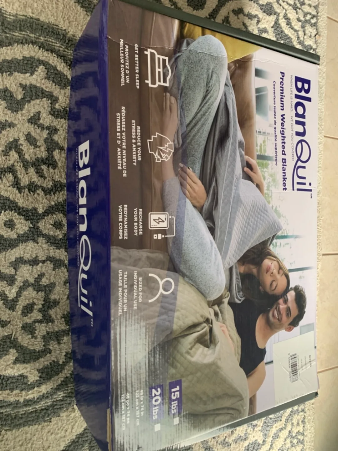 BlanQuil Premium Weighted Blanket 20lbs thumbnail