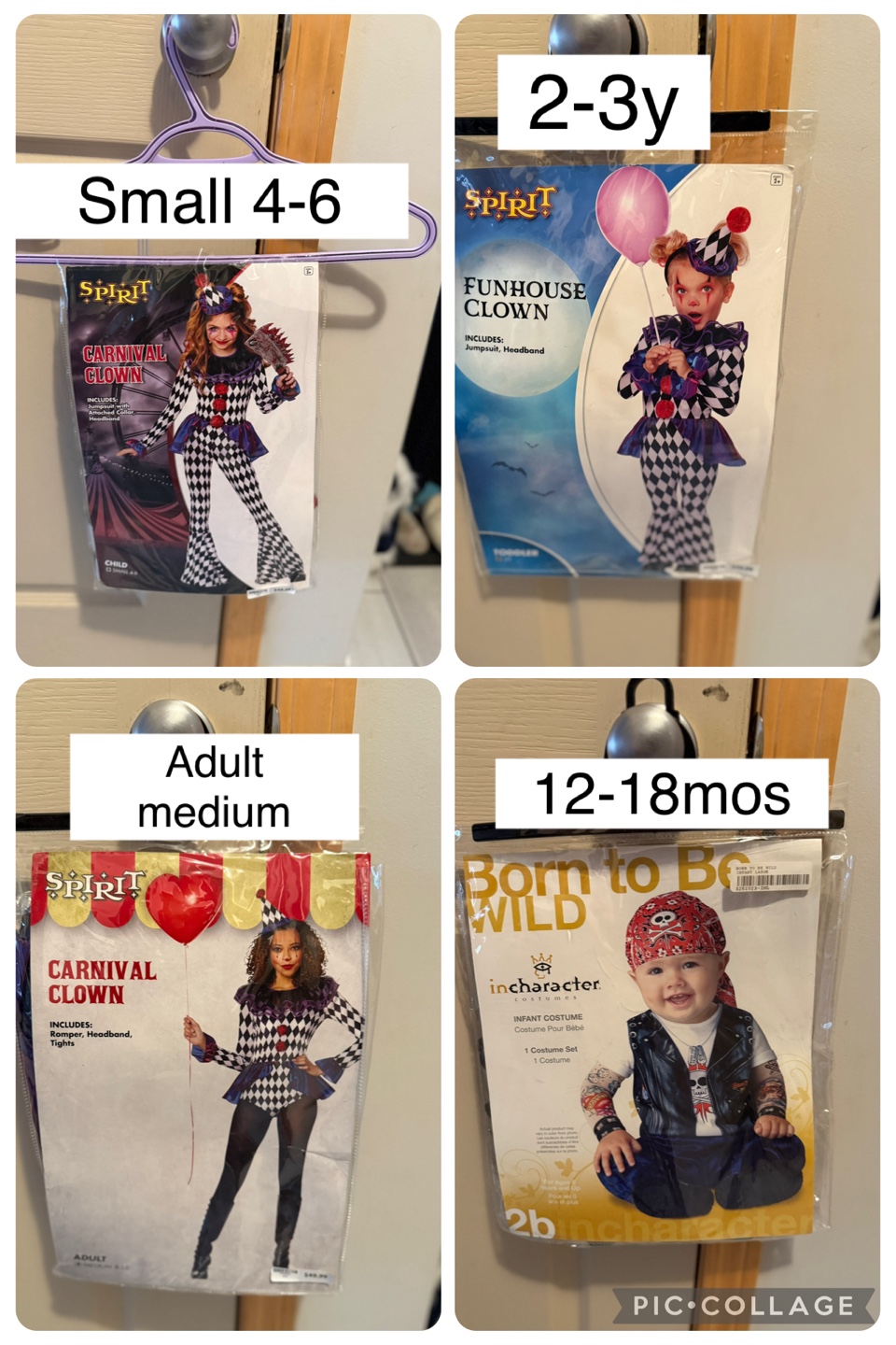 Kids & Adult Halloween Costumes - Various Sizes