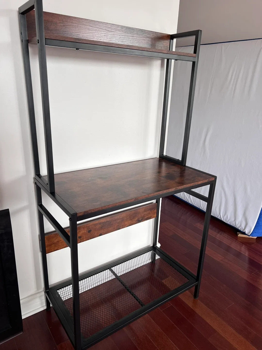 Brown & Black Bookshelf Desk image indicator(2)