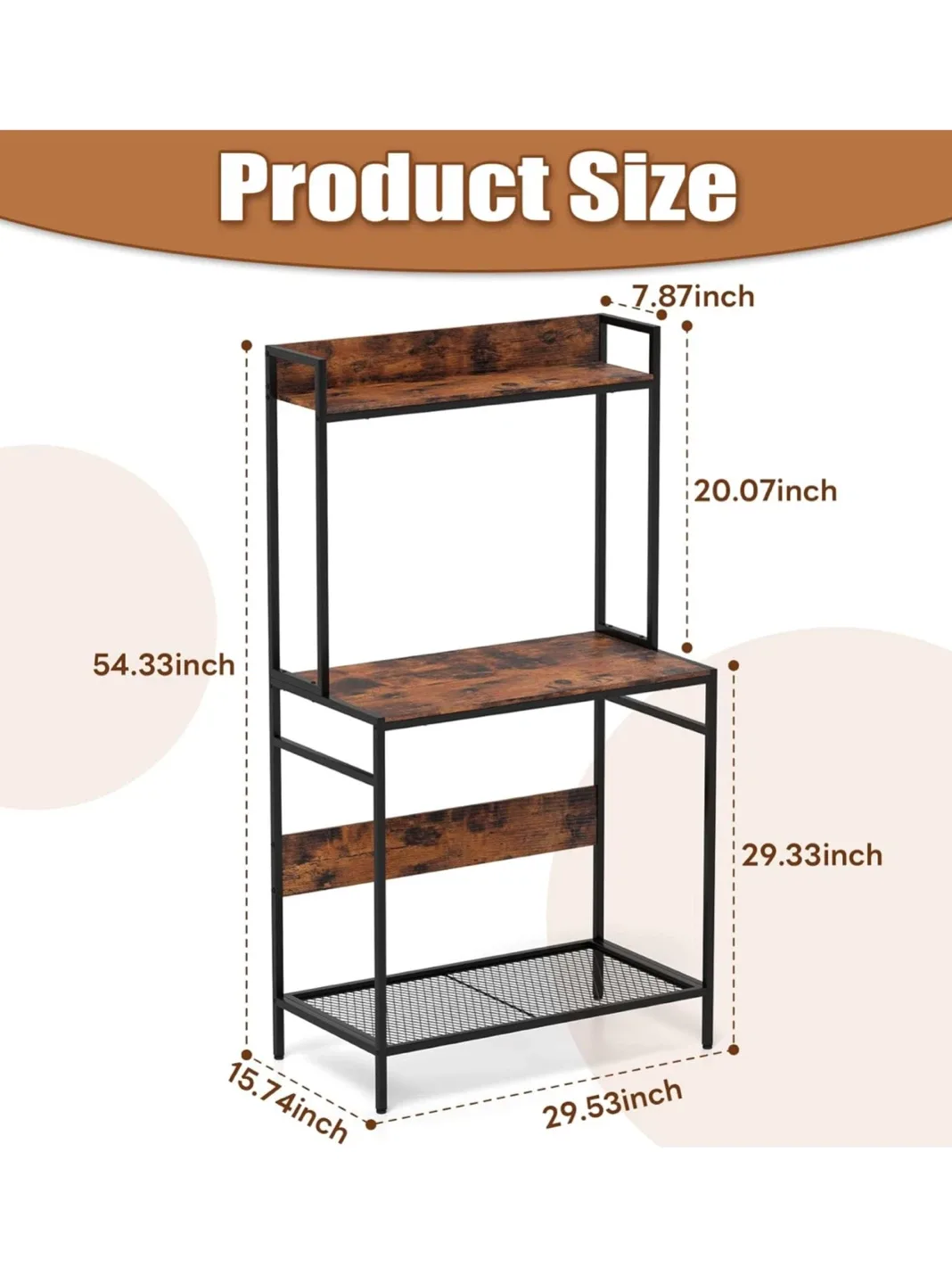 Brown & Black Bookshelf Desk thumbnail