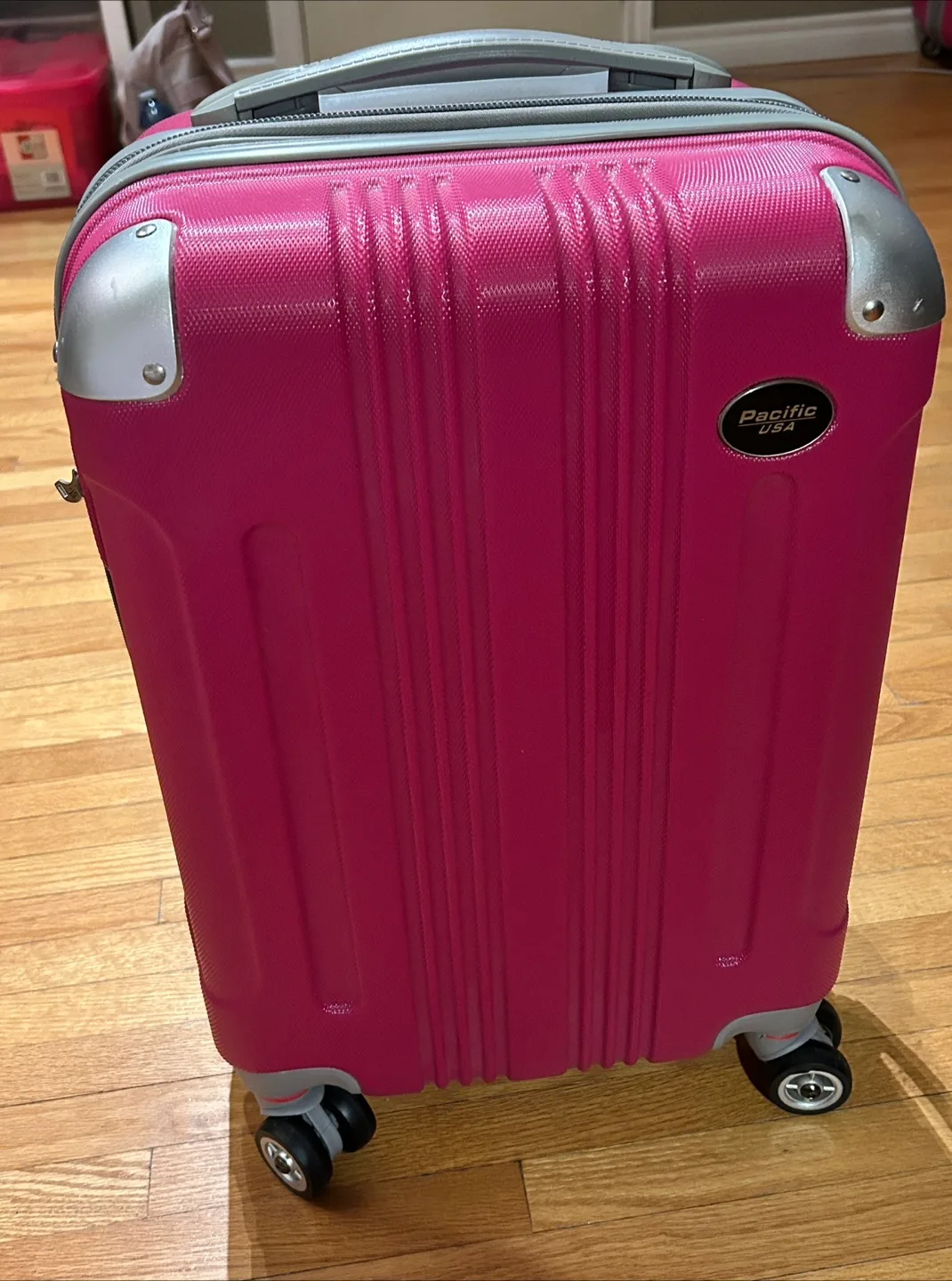 Pacific USA Pink Small Carry-on Suitcase thumbnail