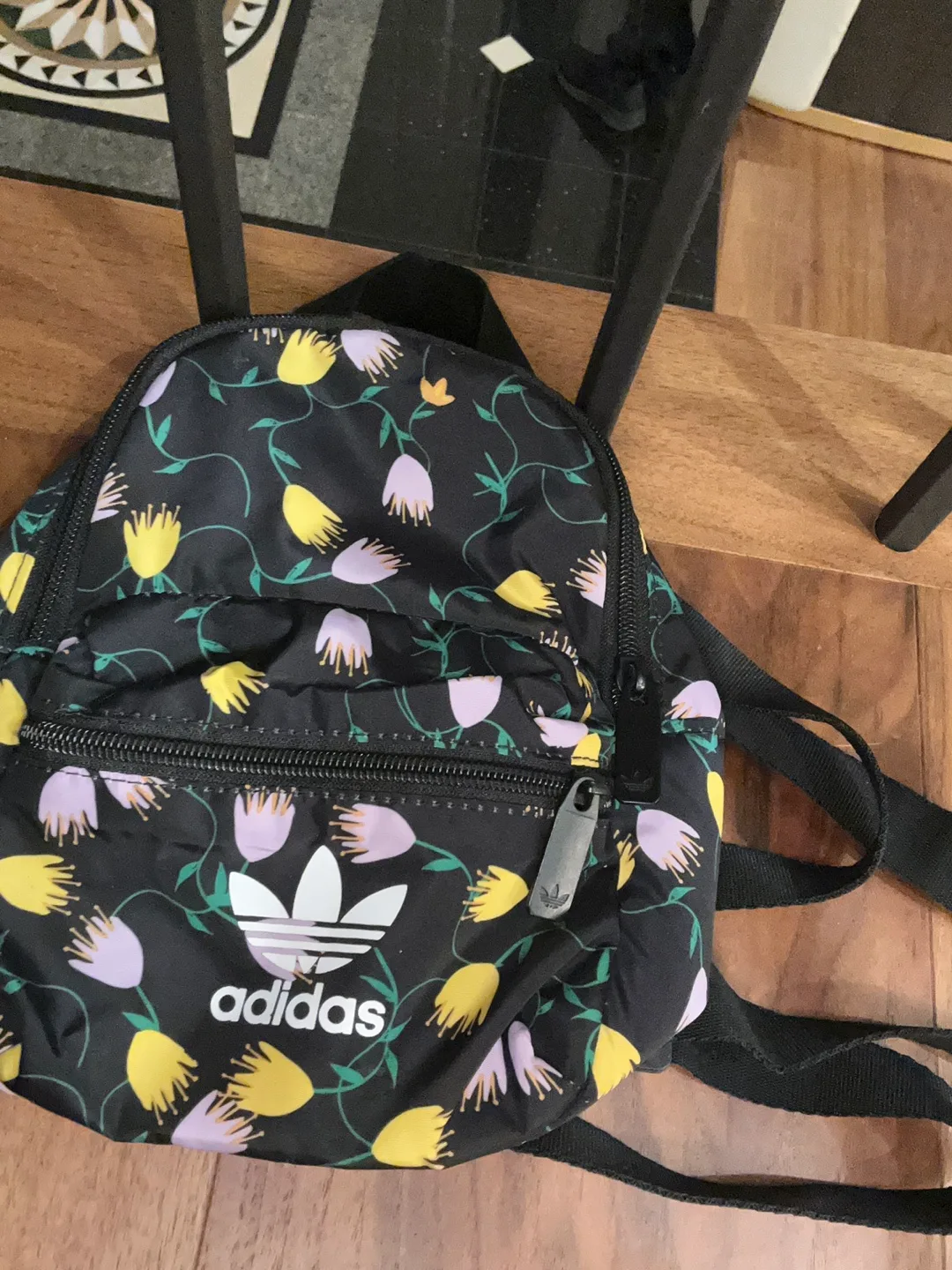 Adidas Floral Print Mini Backpack thumbnail