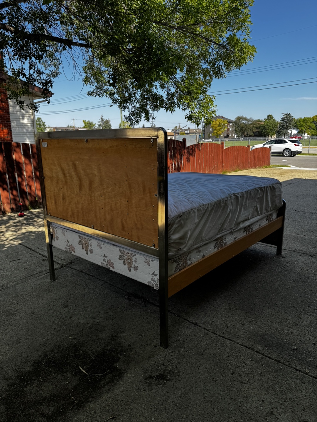 Wood and Metal Bed Frame - photo 4