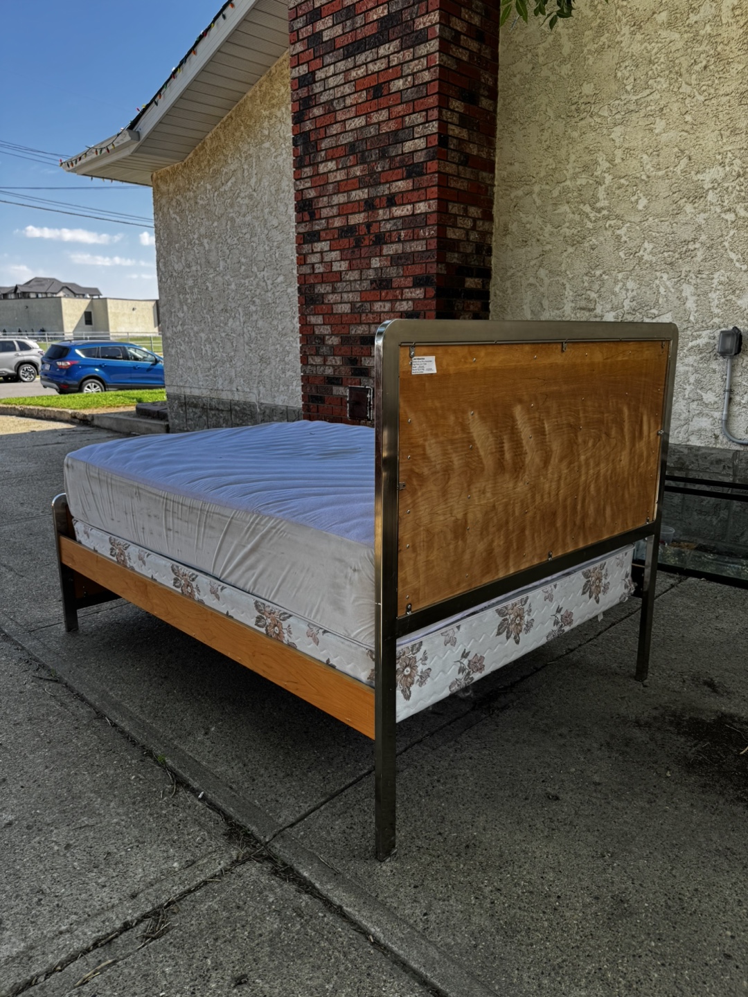 Wood and Metal Bed Frame - photo 3