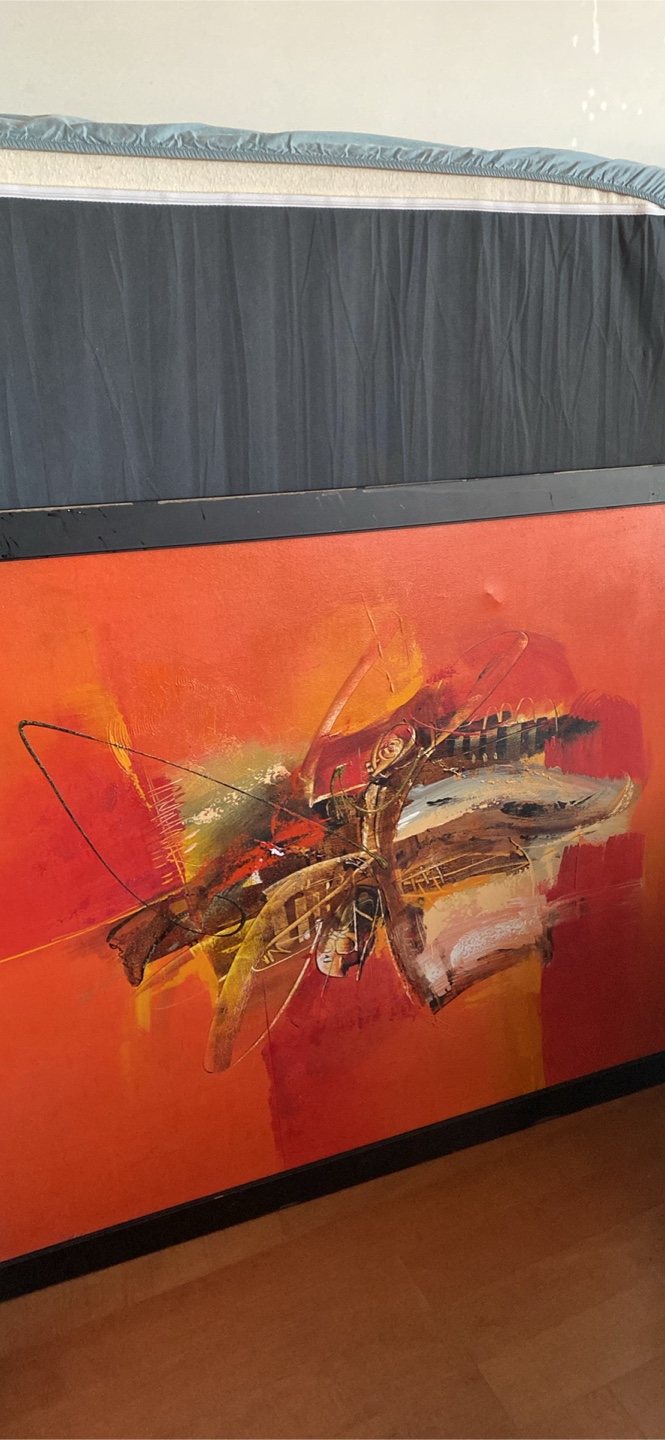 Abstract Orange Wall Art