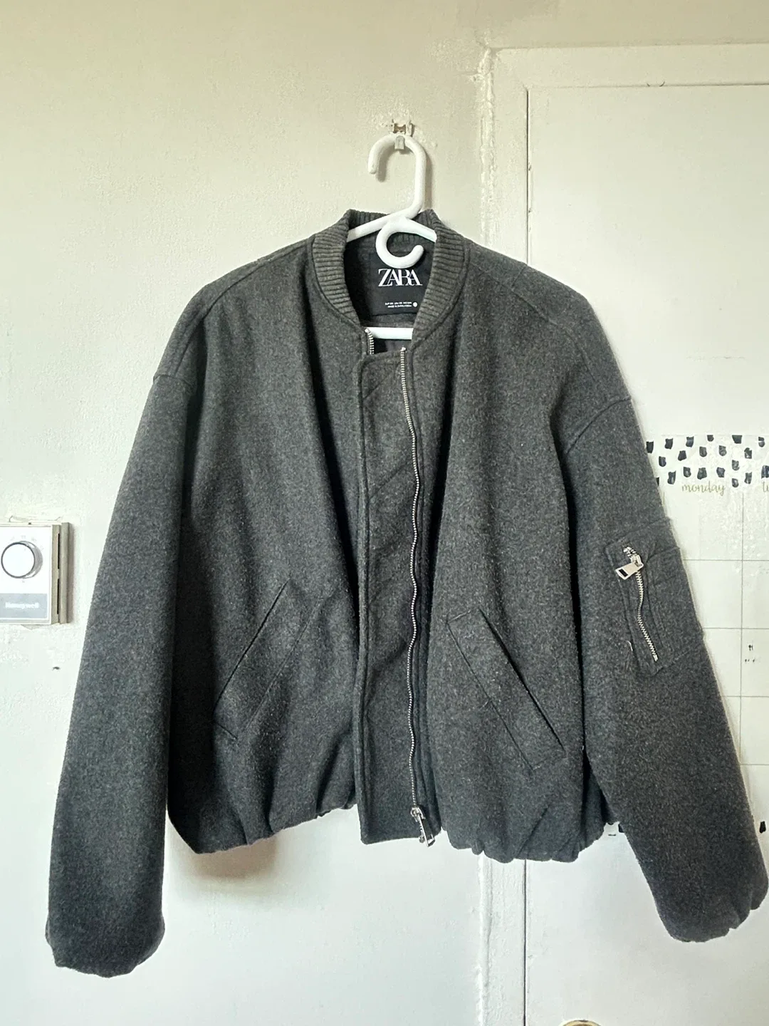 Adererror×ZARA wool blend bomber jacket org.jpg