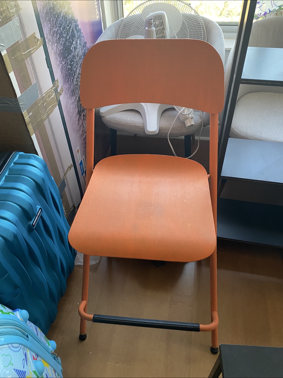Orange Bar Stool