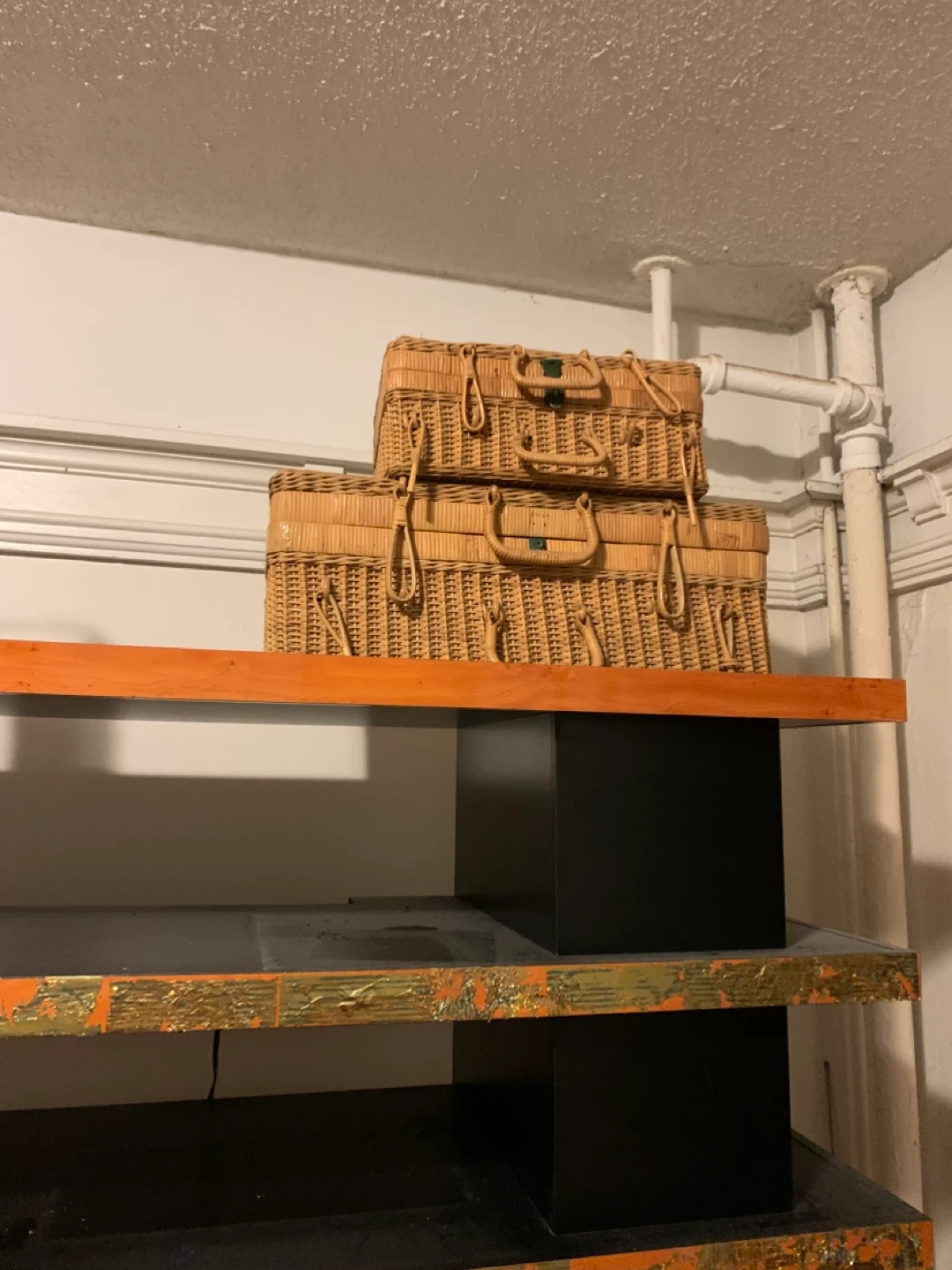 Wicker Picnic Baskets - Set of 2