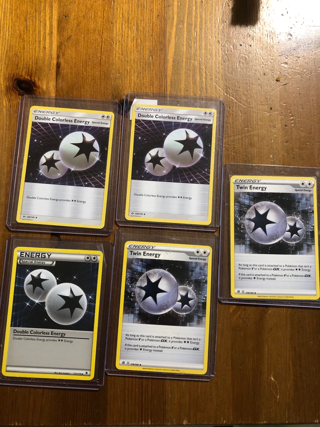 Double colourless and twin energy