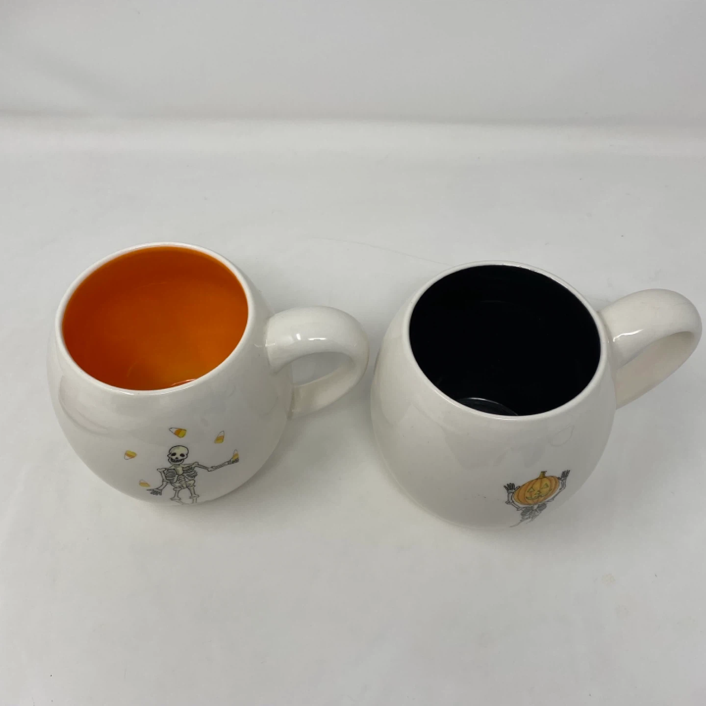 Rae Dunn Halloween Mugs - Skeleton & Pumpkin - photo 5