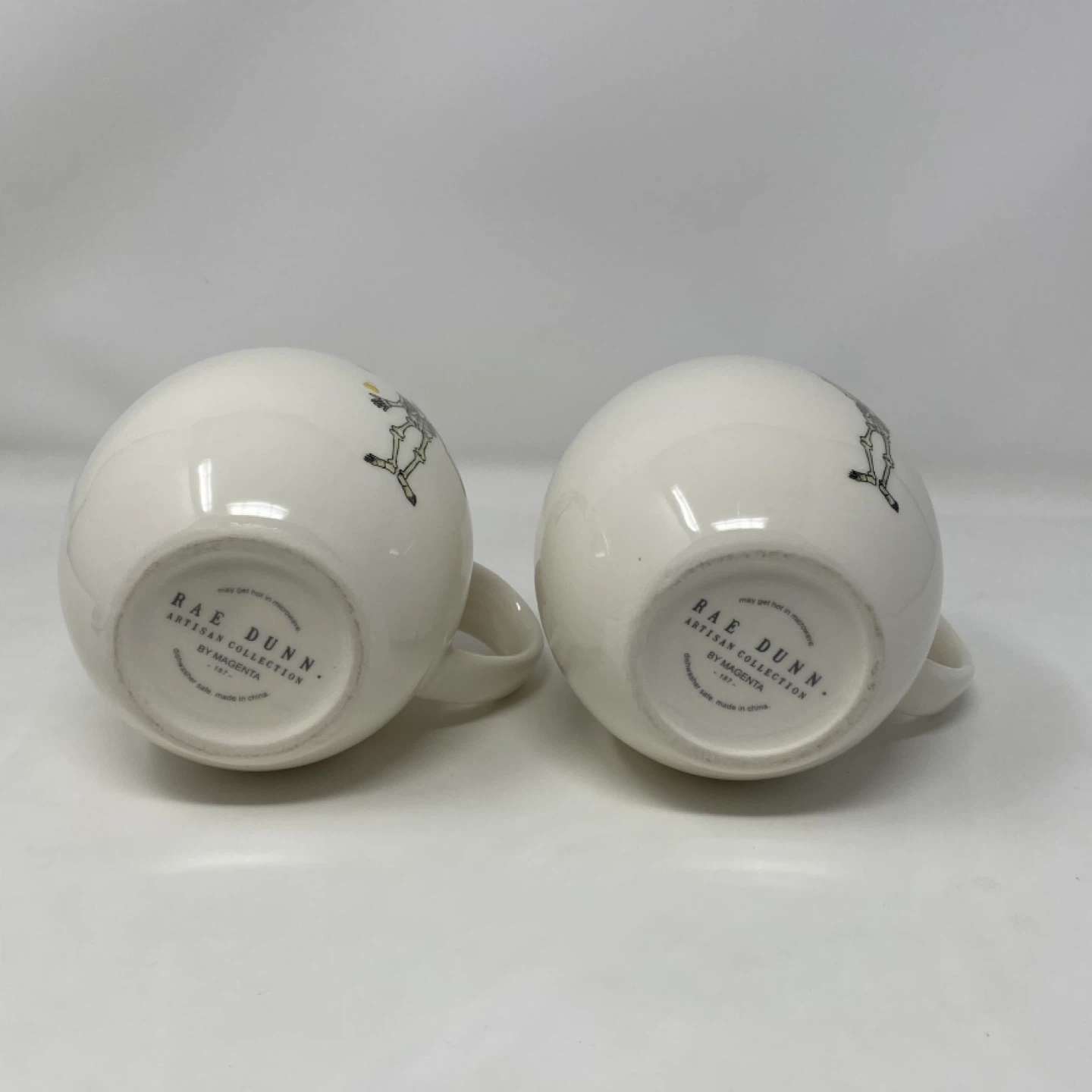 Rae Dunn Halloween Mugs - Skeleton & Pumpkin - photo 4