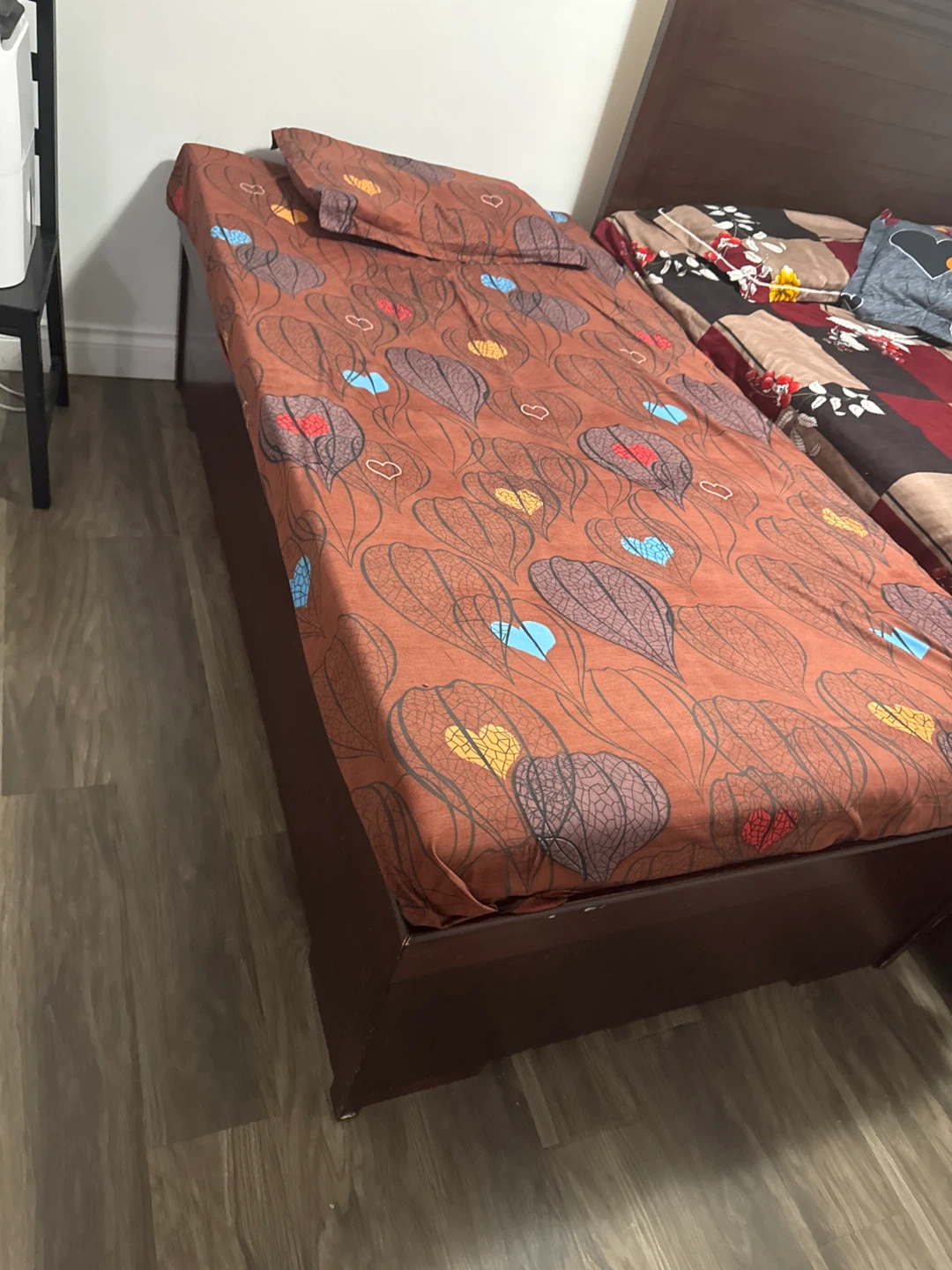 Single storage box Bed  with Mattress
