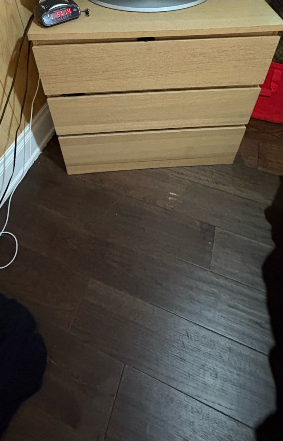 Wooden 3-Drawer Dresser