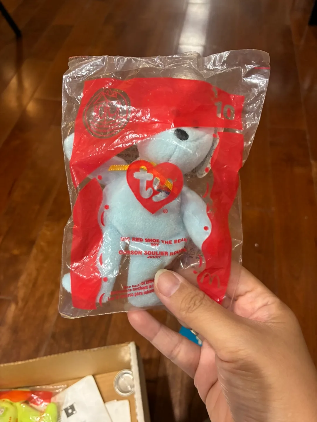 McD Ty Beanie Baby - Fries the Bear & Big Red Shoe Bear thumbnail