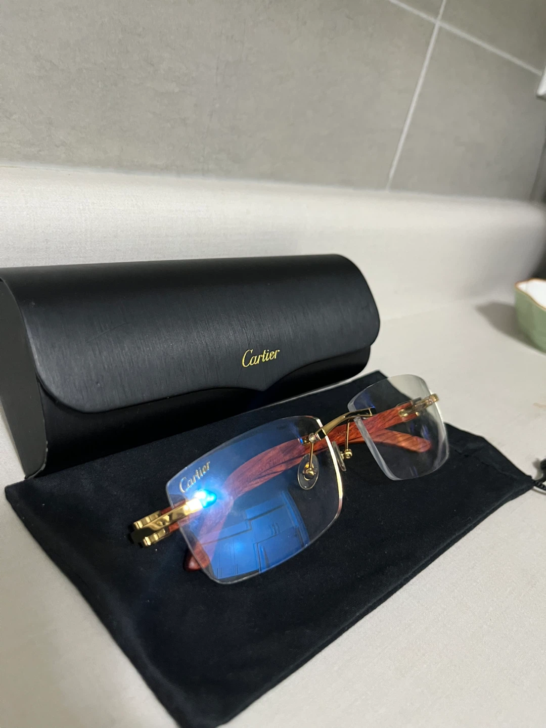 Cartier Eyeglasses with Case (UA) - photo 3