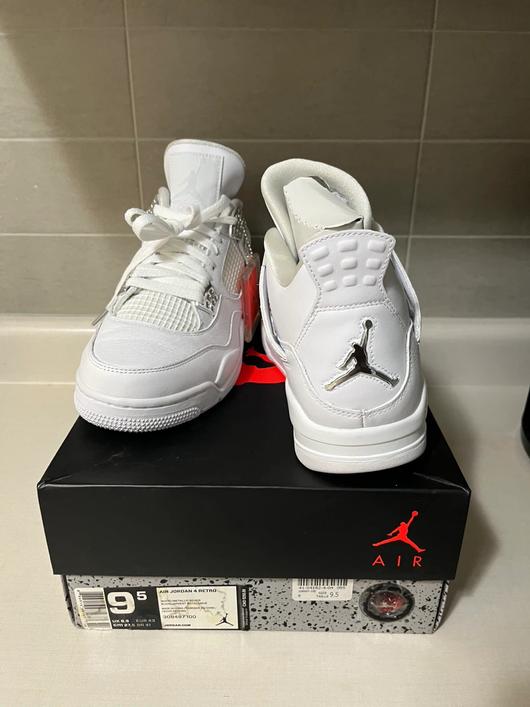 New Jordan 4 Retro Pure Money (2024) Size 9.5 - photo 4