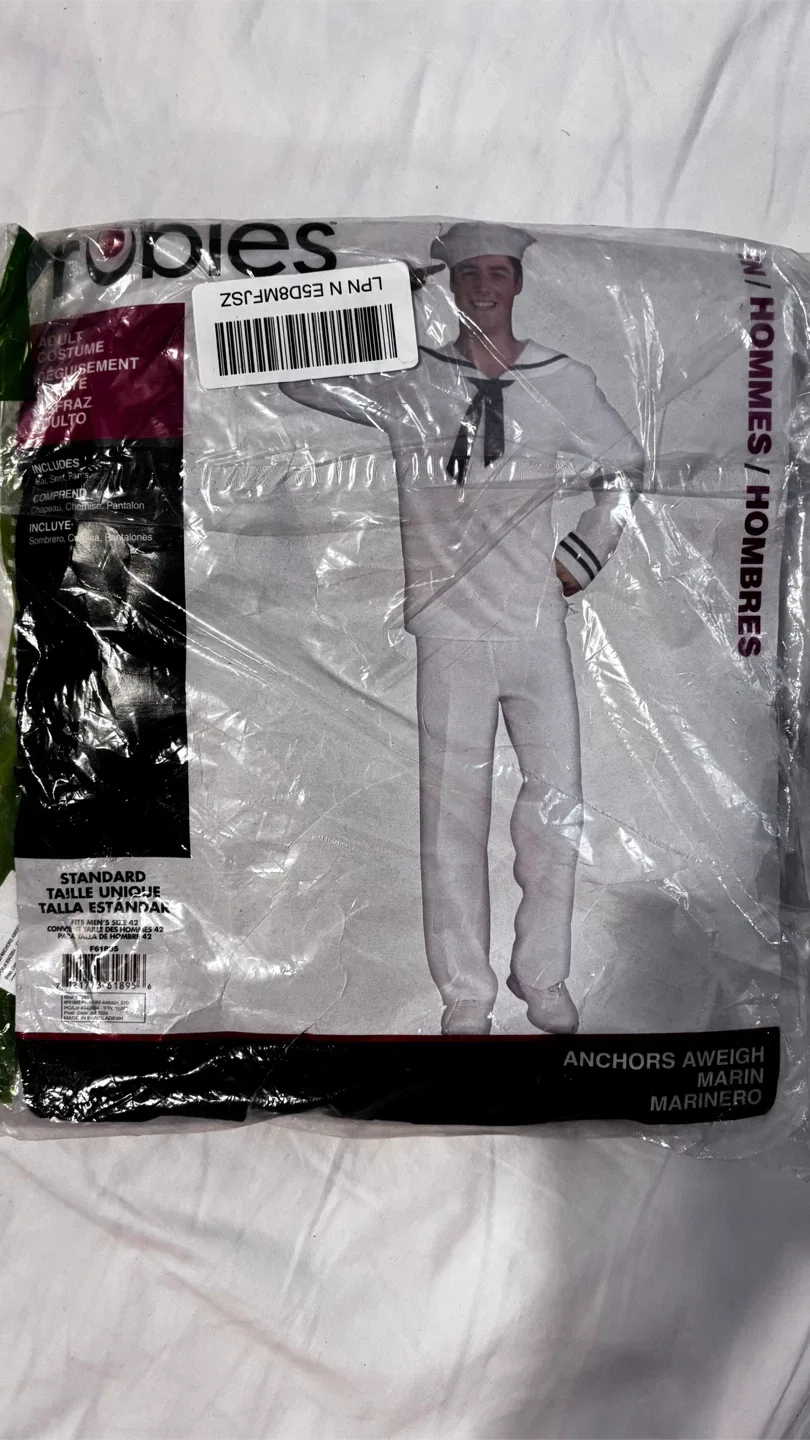 Rubies Anchors Aweigh Marinero Costume - Standard Size image indicator(2)