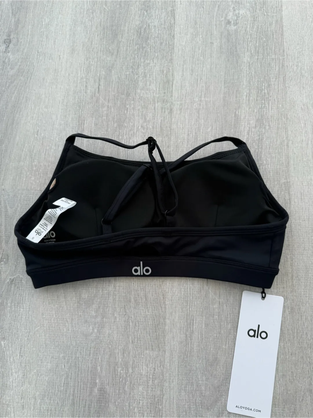 Alo Yoga Black Airlift Bra & Leggings Set - Black image indicator(2)