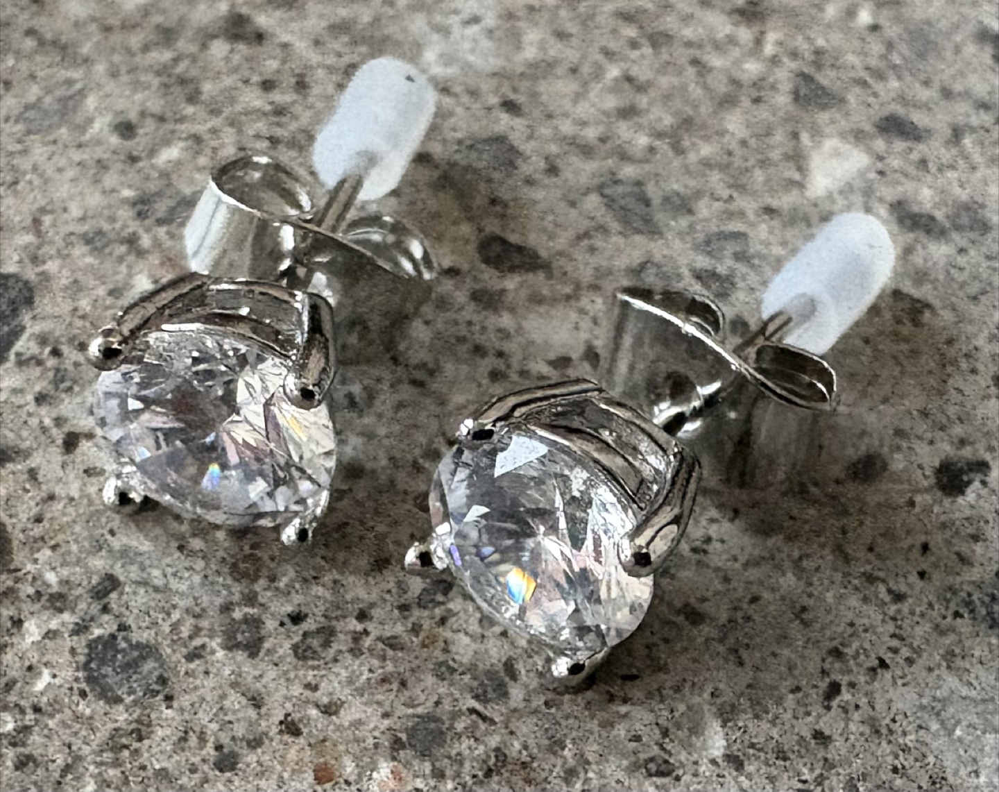 Mia Sarine Silver Plated Cubic Zirconia Earrings New - photo 3