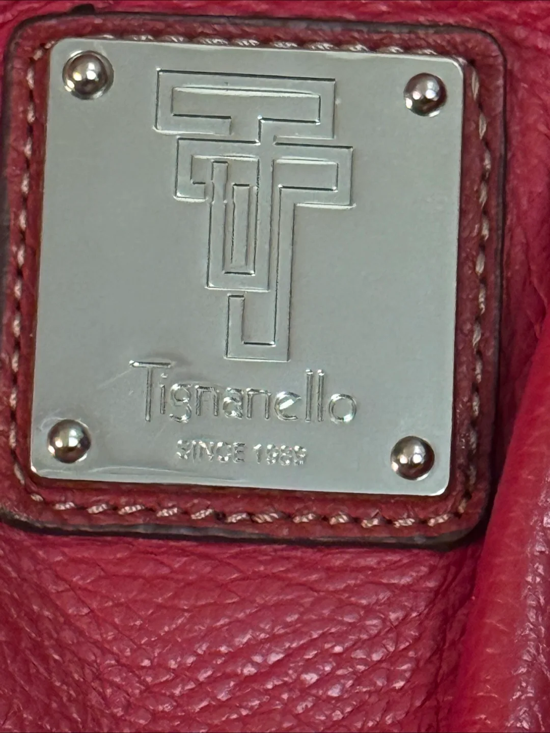 Tignanello Red Leather Handbag image indicator(2)