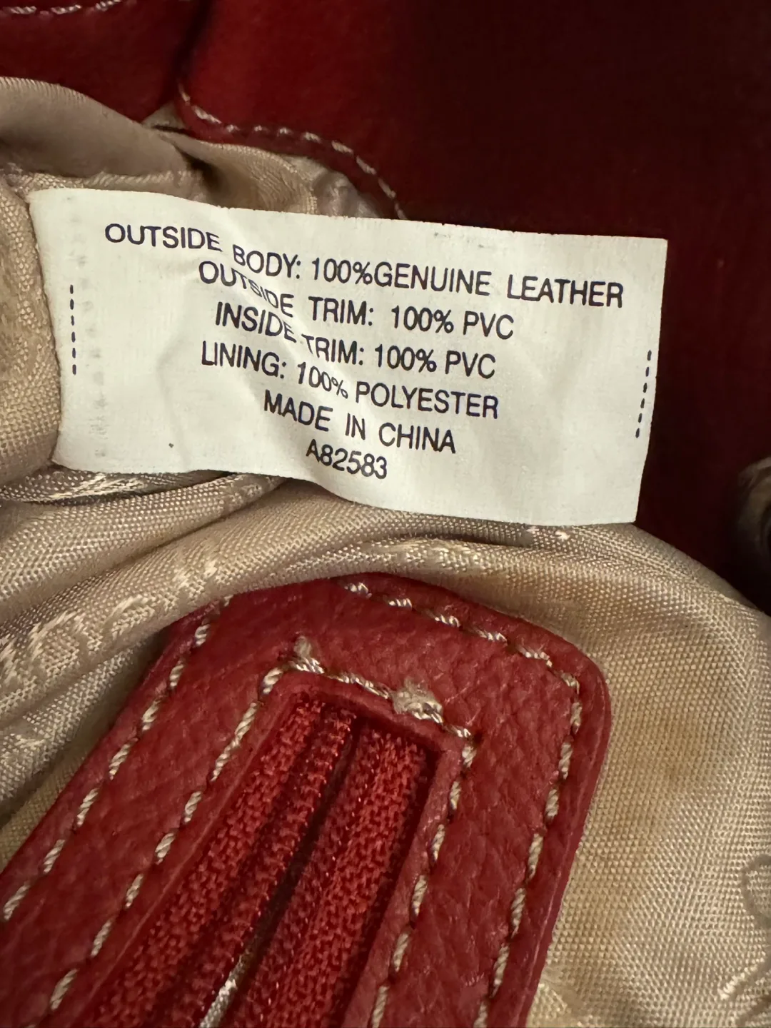 Tignanello Red Leather Handbag image indicator(5)