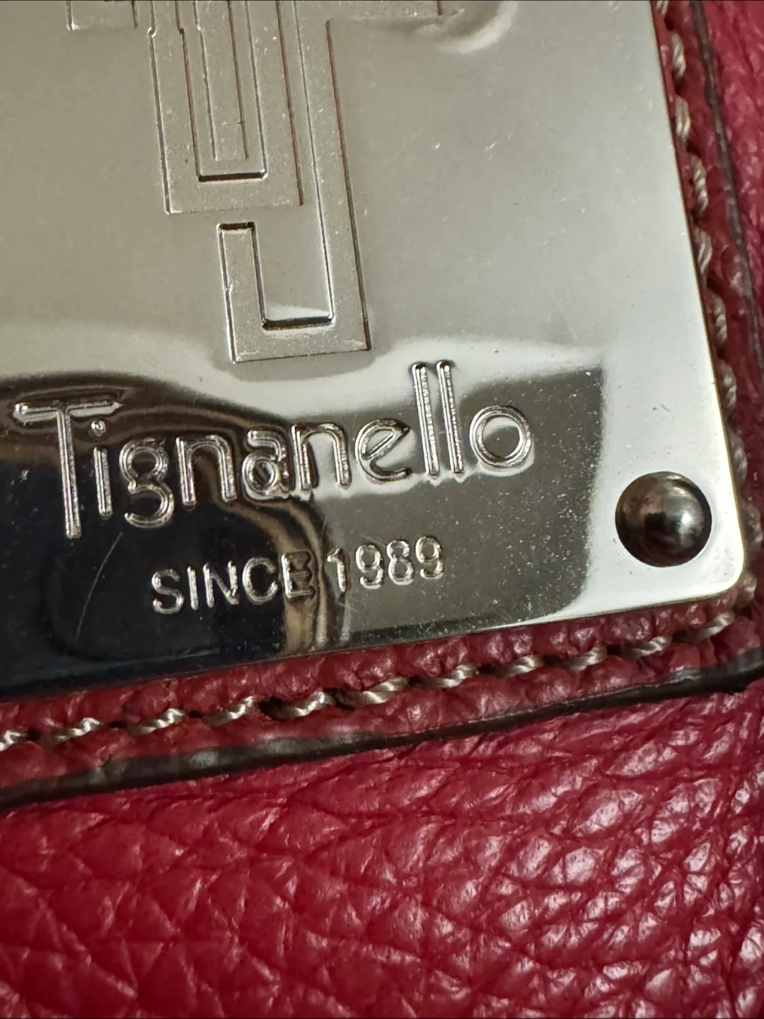 Tignanello Red Leather Handbag image indicator(3)