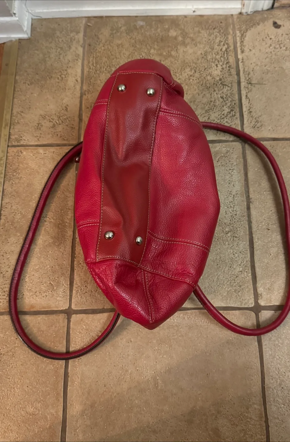 Tignanello Red Leather Handbag image indicator(9)