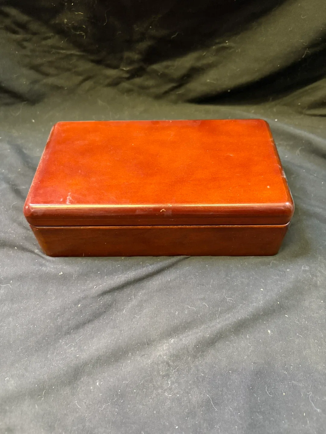 Wooden Jewellery Box with Mirror thumbnail