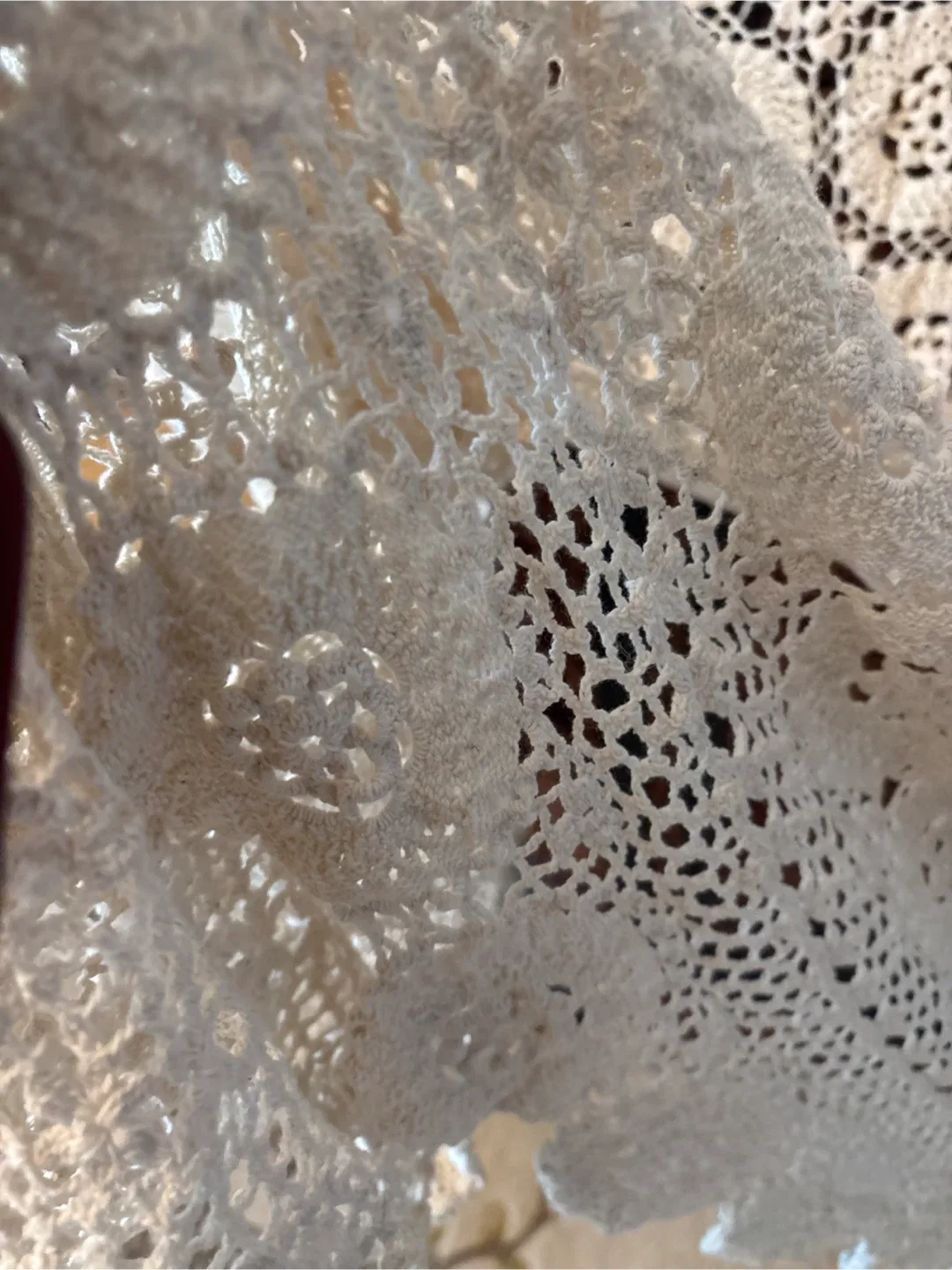 Crocheted Square Tablecloth - Handmade image indicator(3)