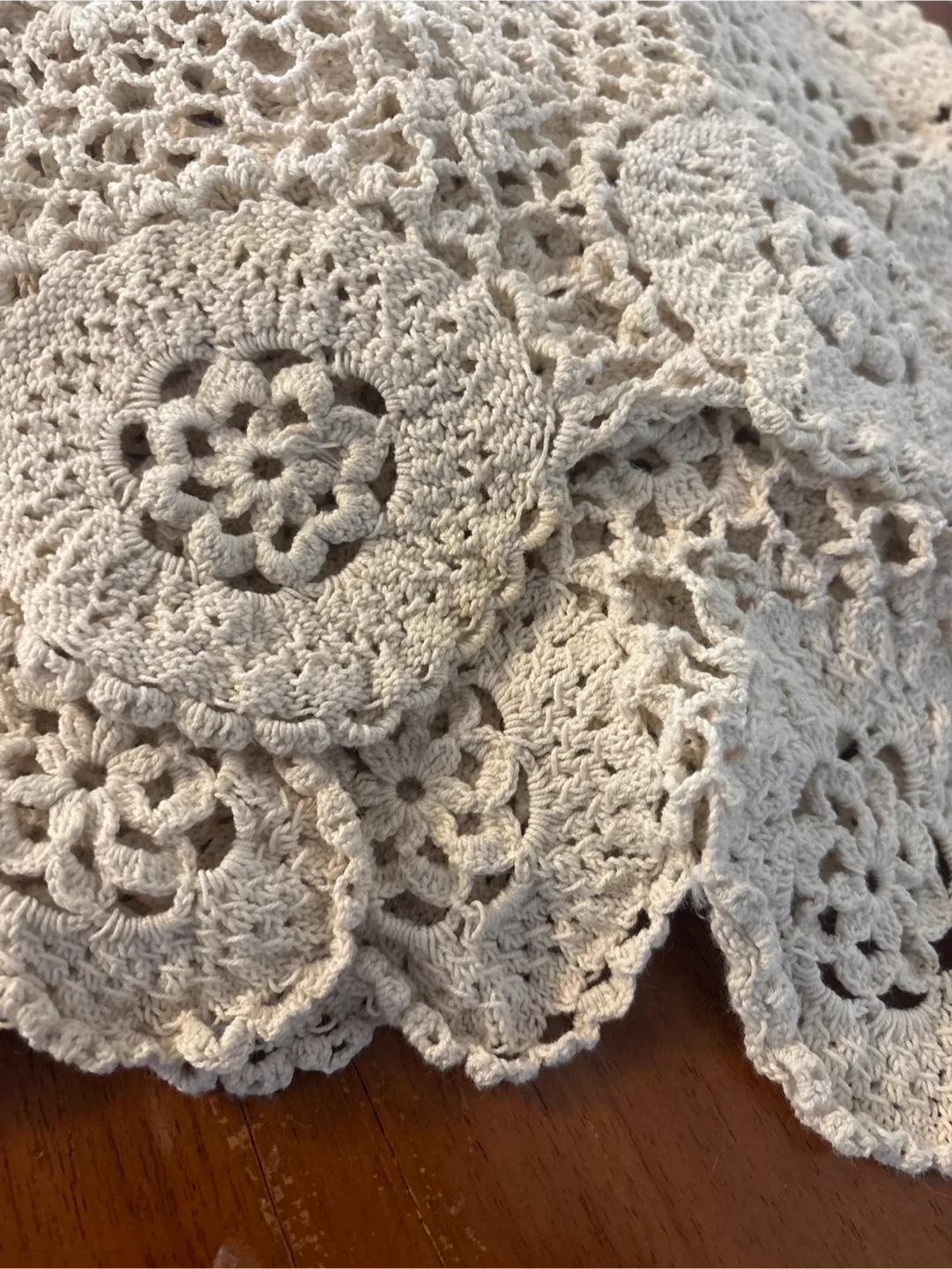 Crocheted Square Tablecloth - Handmade image indicator(6)