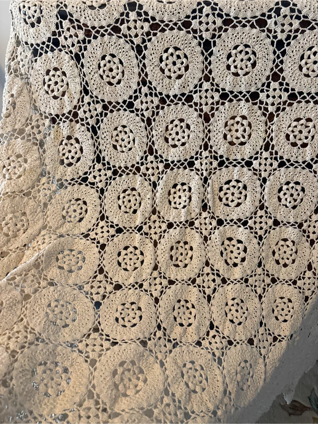 Crocheted Square Tablecloth - Handmade image indicator(4)