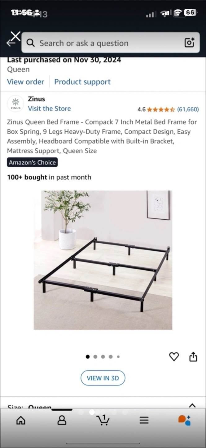 Zinus Queen Size Bed Frame - photo 2