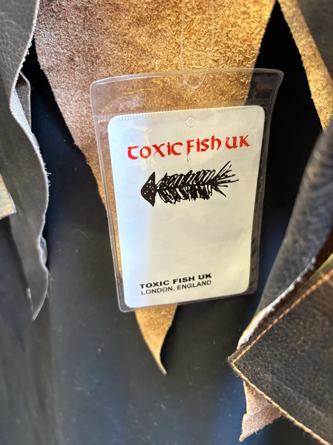 Toxic Fish UK Sheri Leather Jacket - Size M image indicator(4)