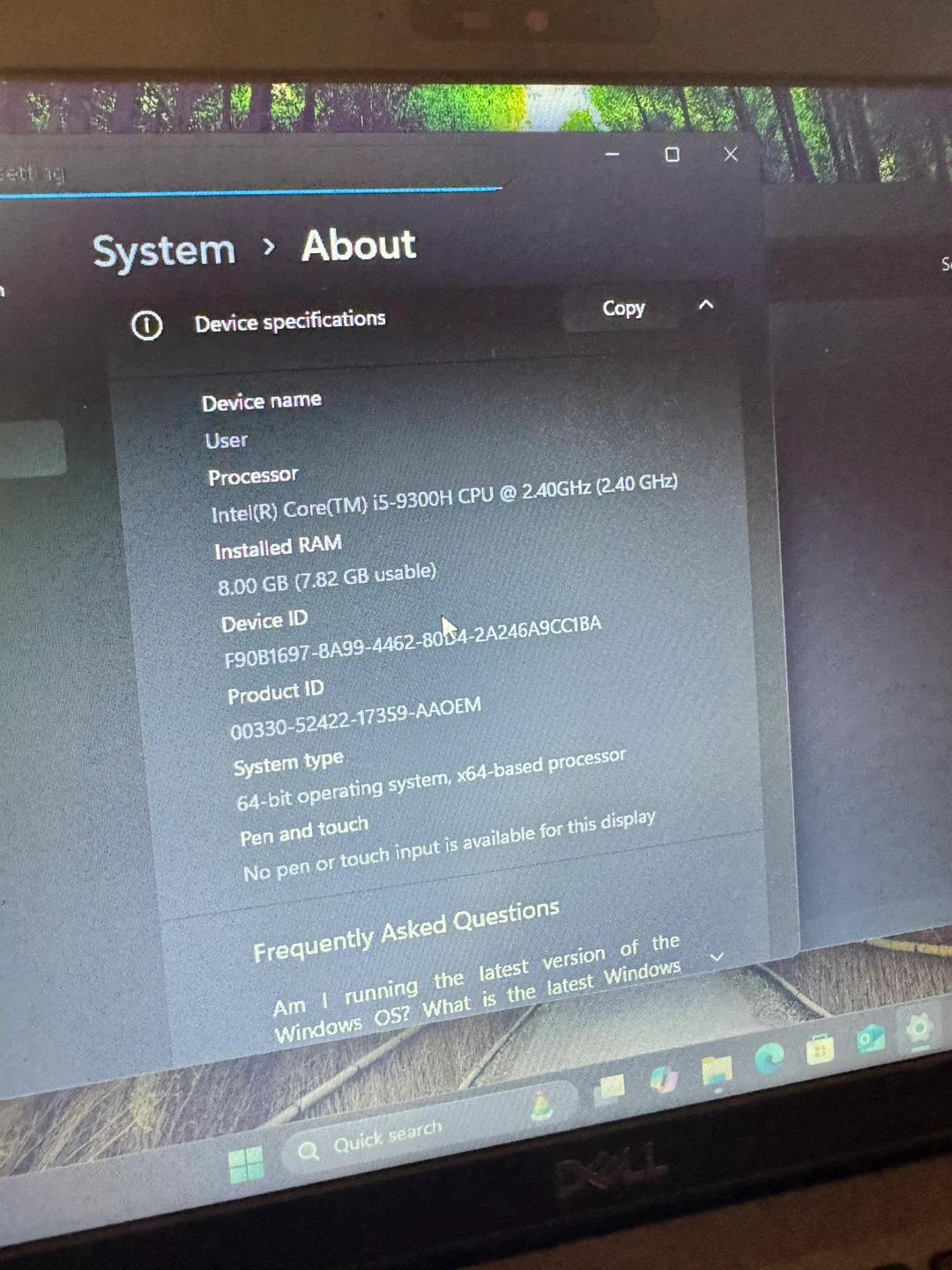 Dell Latitude 5401 Laptop - Intel Core i5 9th Gen