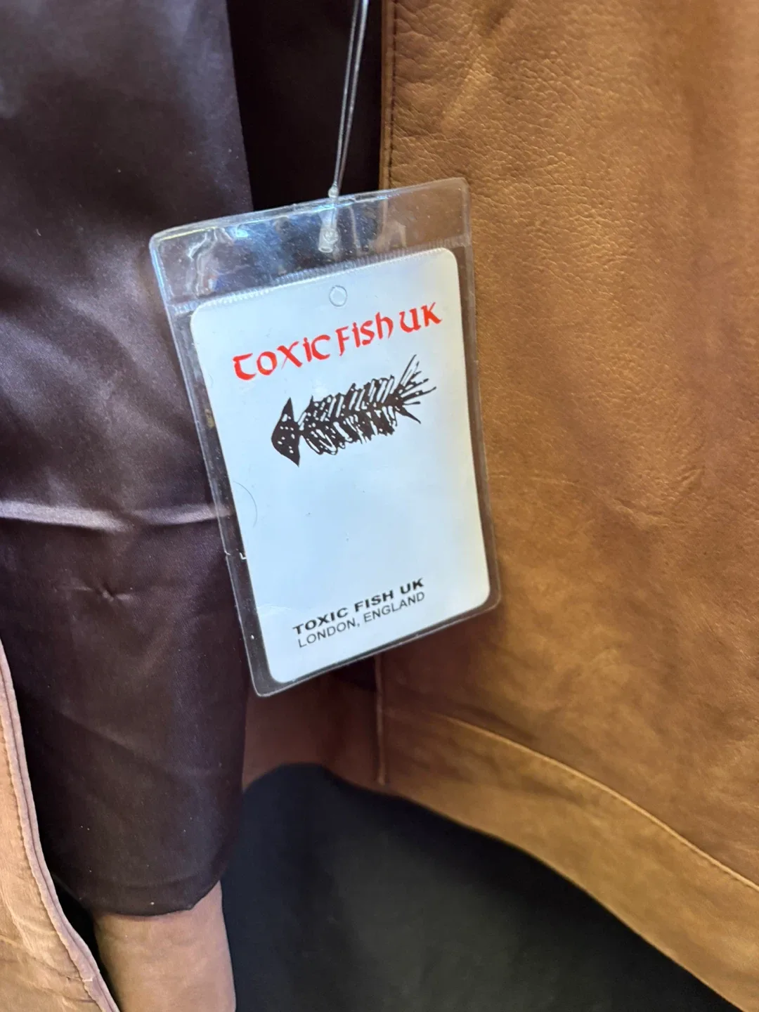 Toxic Fish UK Sonya Leather Jacket - Size M image indicator(3)