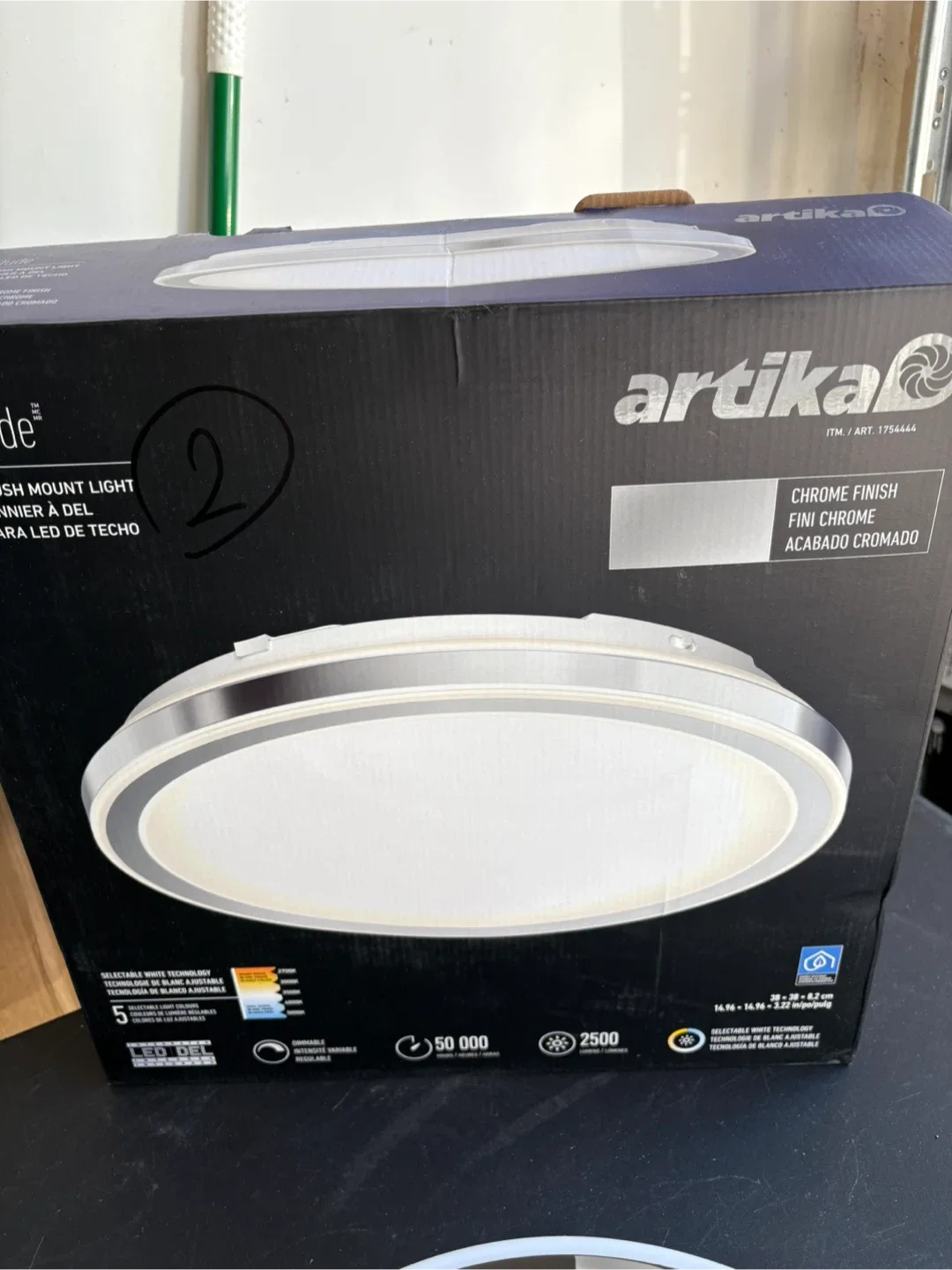 Artika Altitude LED Flush Mount Light - Chrome Finish image indicator(5)
