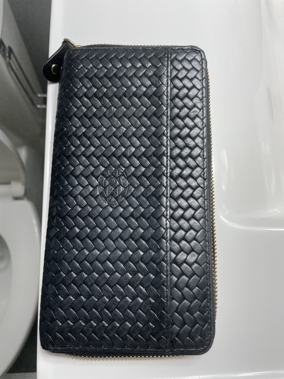 Roots Black Woven Wallet