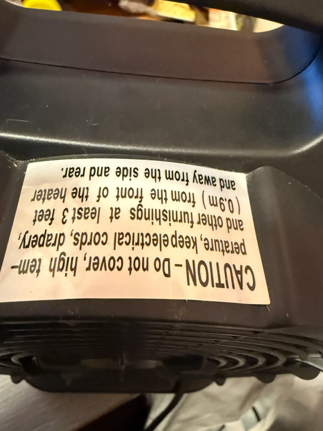 Black Portable Space Heater was $42 image indicator(5)