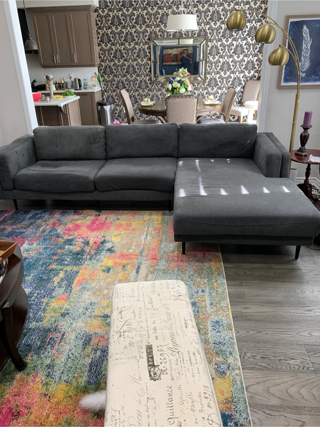 Grey Sectional Sofa - photo 2