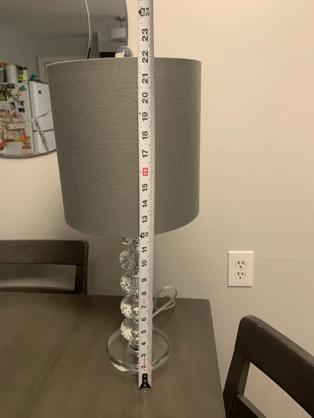 Crystal Table Lamp - 23" Height image indicator(4)