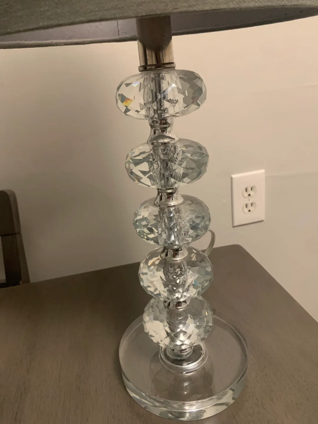 Crystal Table Lamp - 23" Height image indicator(2)