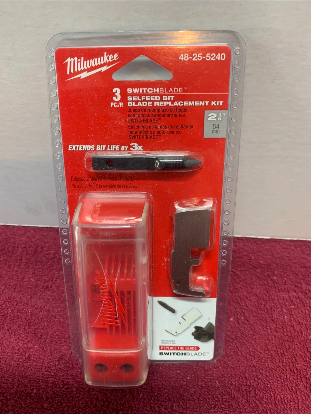 MILWAUKEE 3 PC 2-1/8 SELFFEED BIT REPLACEMENT KIT thumbnail