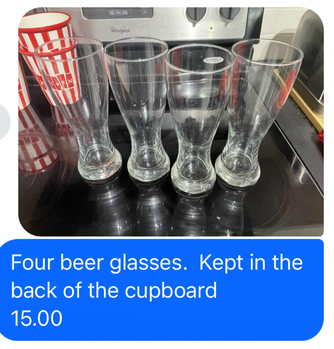 Set of 4 Beer Glasses thumbnail