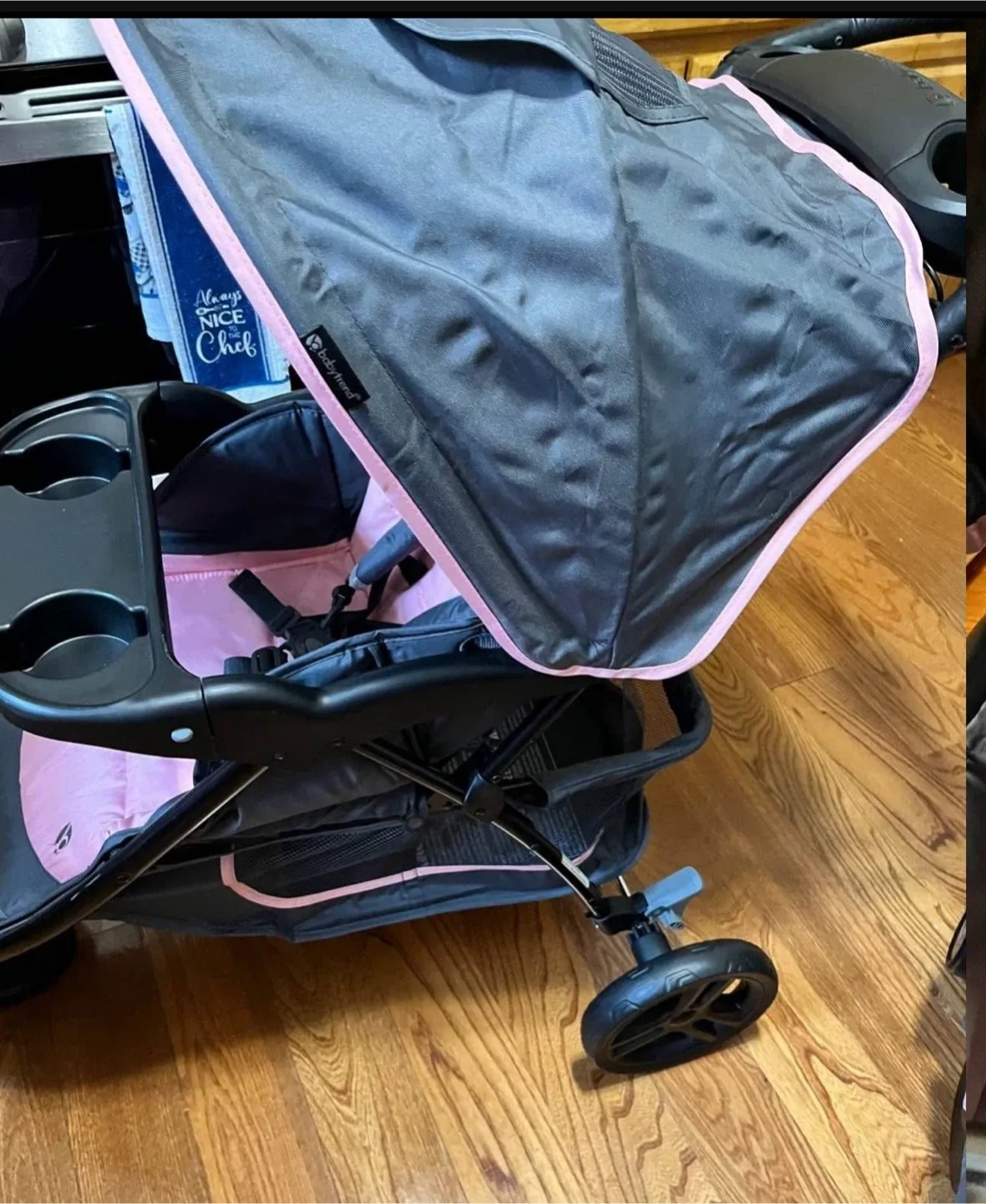 Baby Trend Stroller - Gray & Pink ezride thumbnail