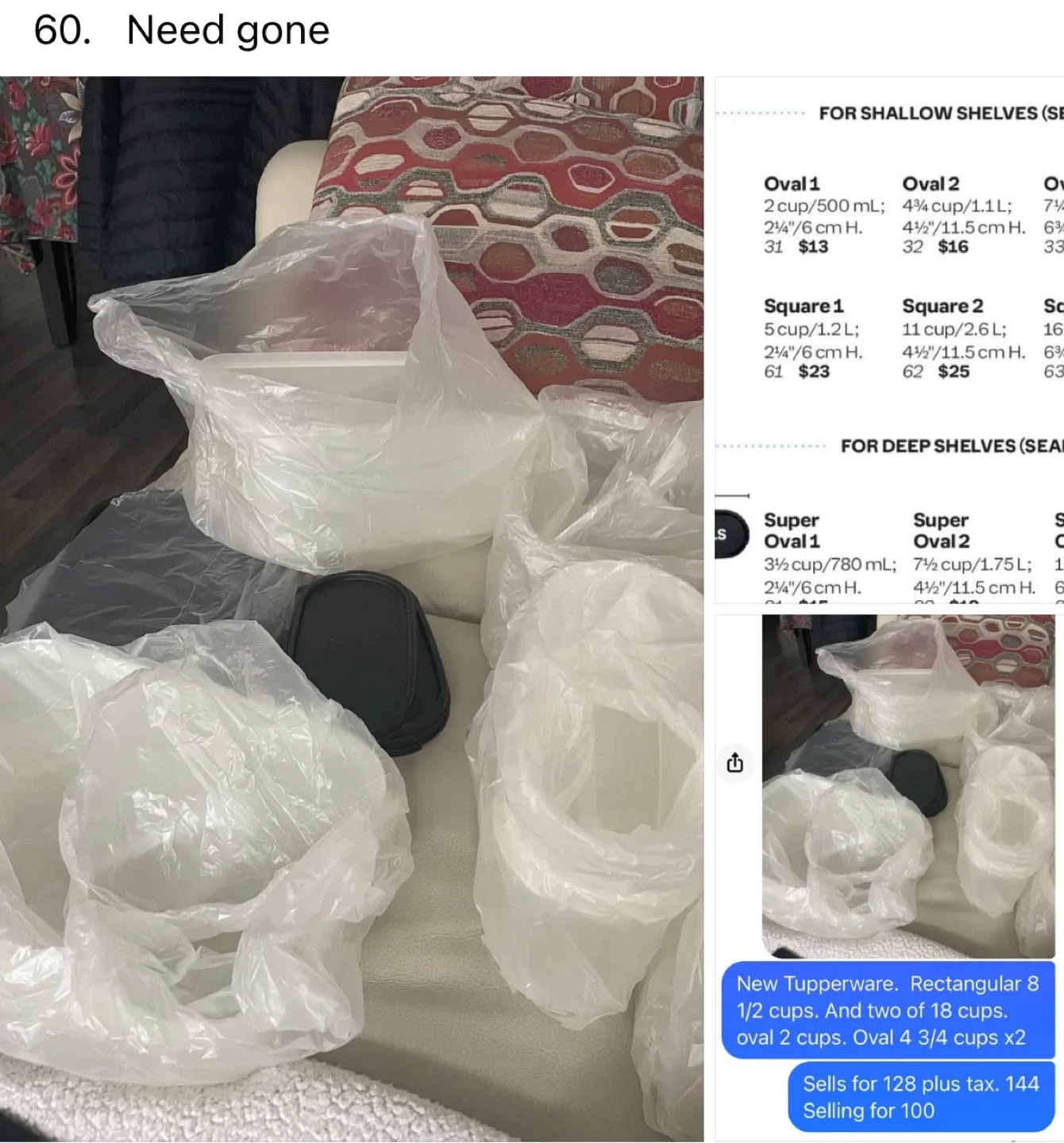 Tupperware Set - Variety of Sizes thumbnail
