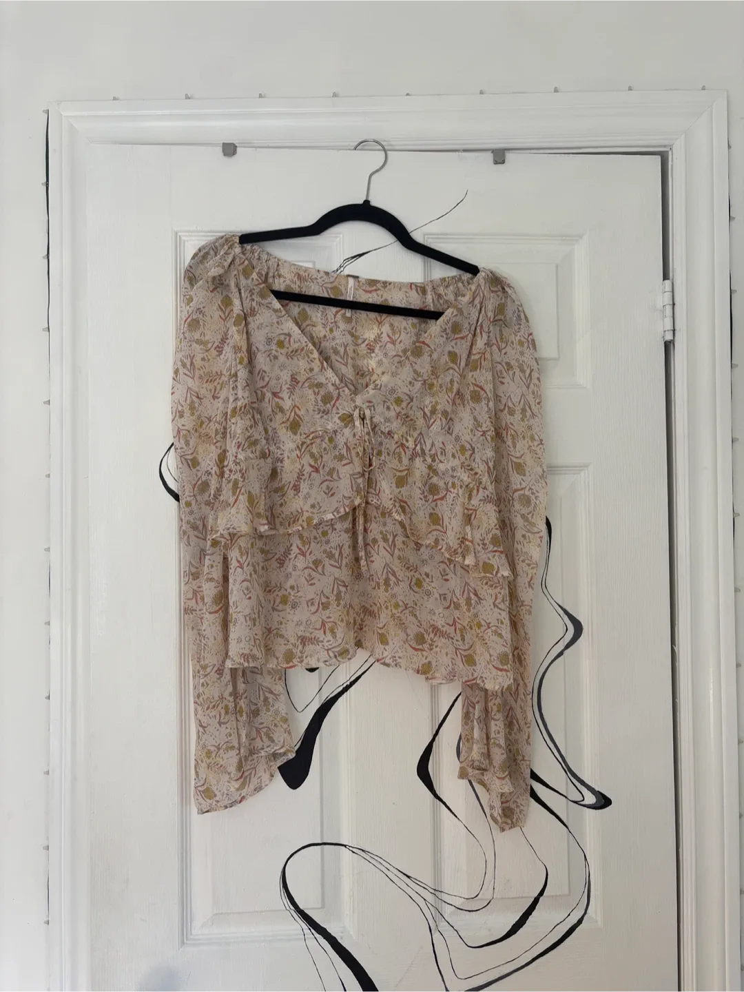 Free People Floral Print Blouse thumbnail