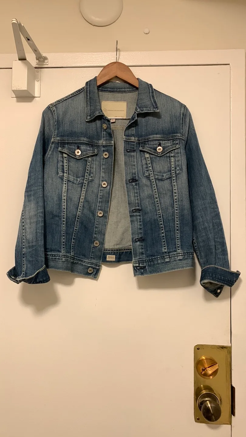 AG Adriano Goldschmied Robyn Denim Jacket - Size L thumbnail